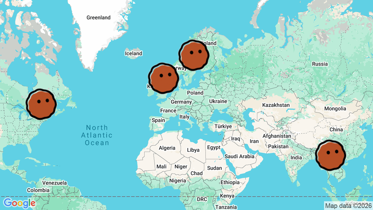 A map of 3 places in #menswear