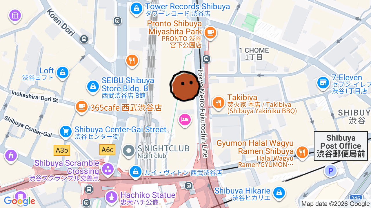 A map of 1 place in Vinyl Lounges