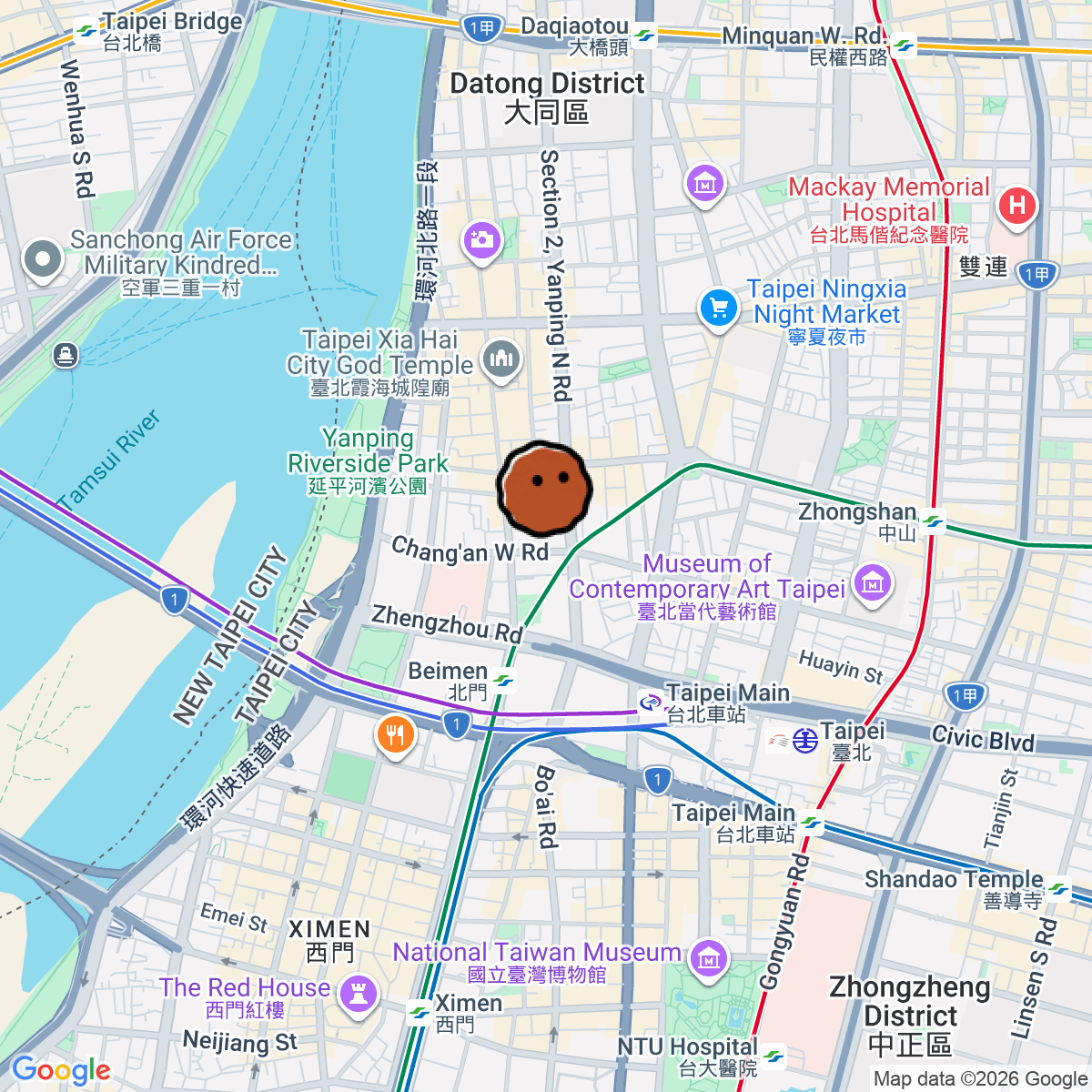 A map showing where SIDOLI RADIO 小島裡 is in 號一樓