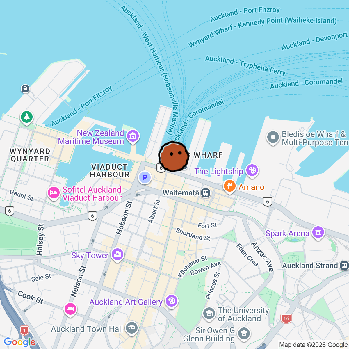 A map showing where Kemuri Hi-Fi is in Auckland