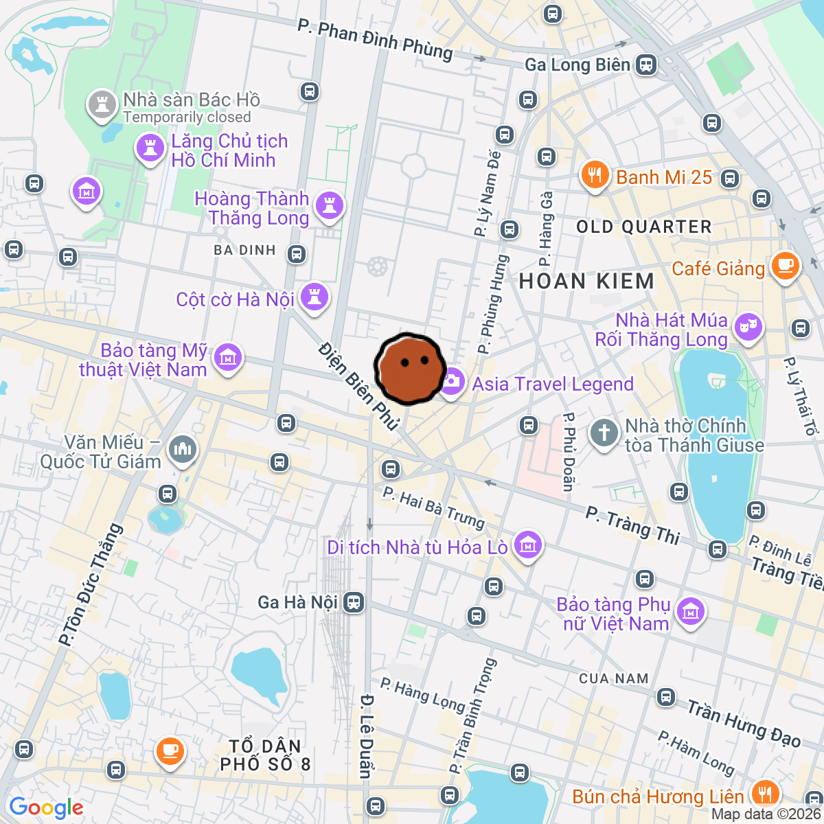 A map showing where Comma Bar is in Hà Nội