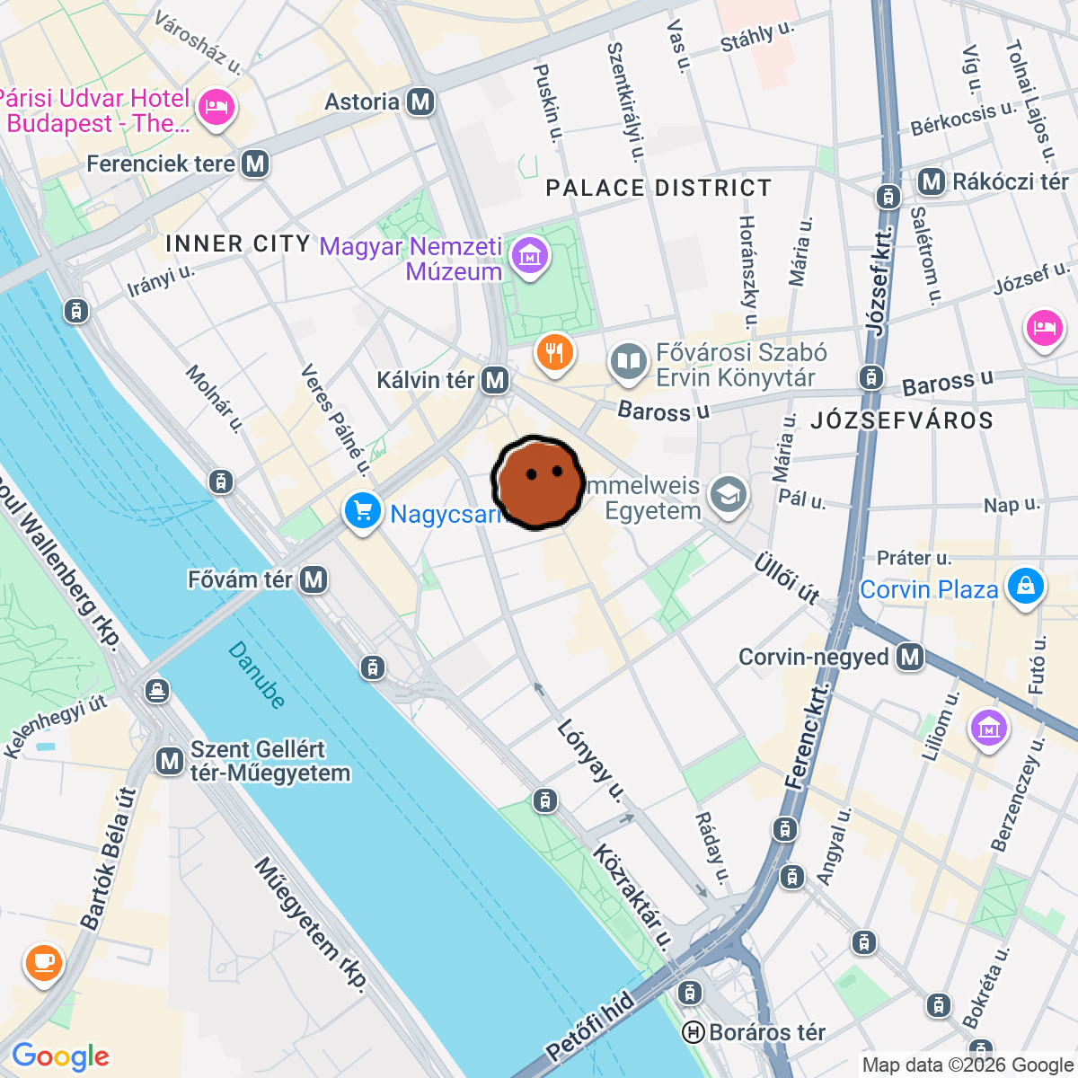 A map showing where GOZO Listening Bar is in Hungary