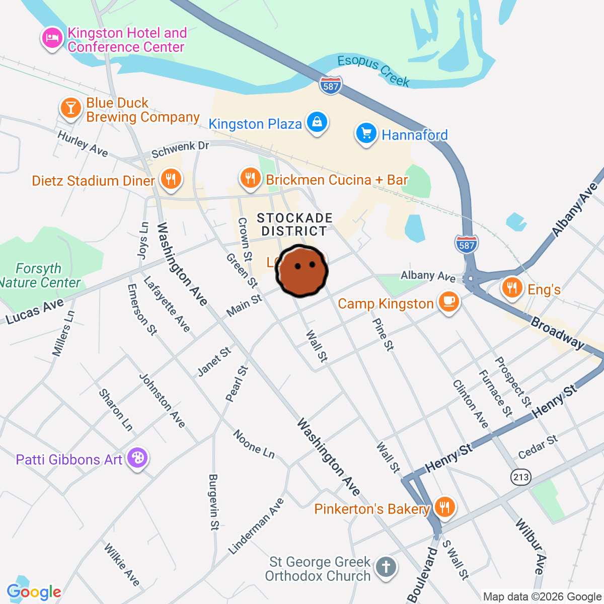 A map showing where Thoroughbred is in Kingston