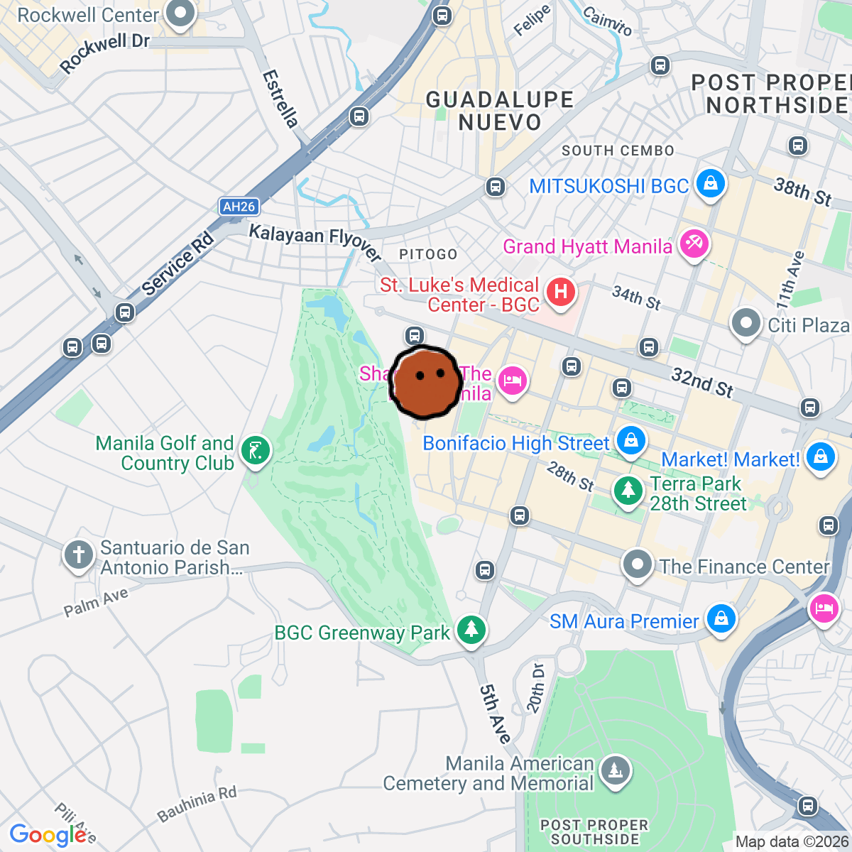 A map showing where GotSoul MNL is in Metro Manila