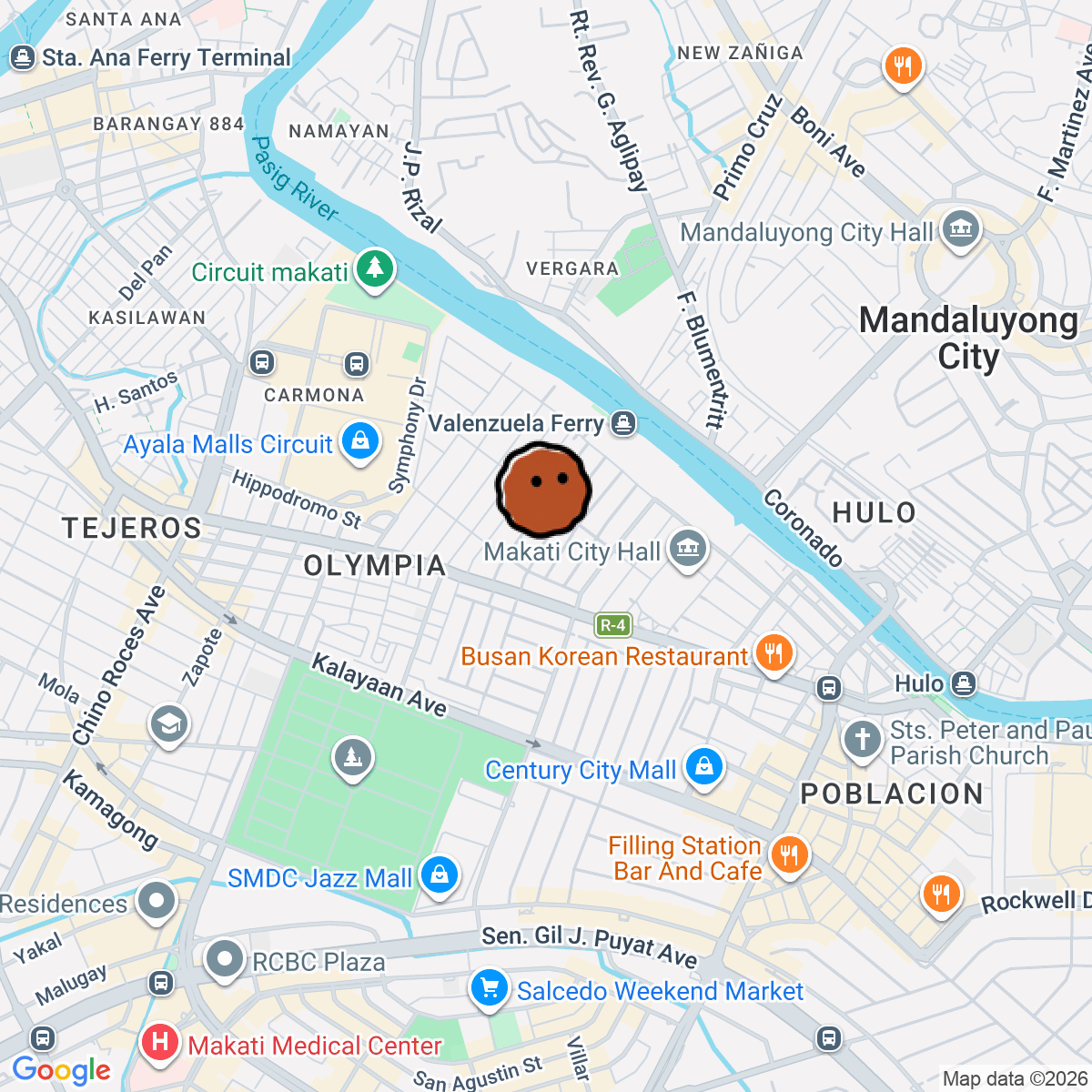 A map showing where Mono by Phono is in Metro Manila