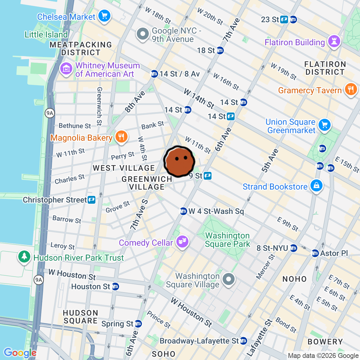 A map showing where J. Mueser is in New York