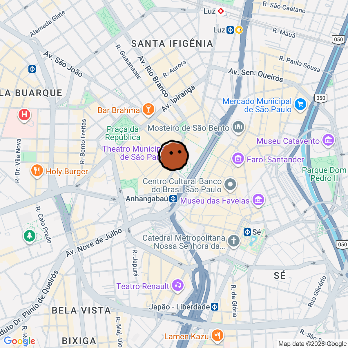 A map showing where Formosa Hi-Fi is in São Paulo -