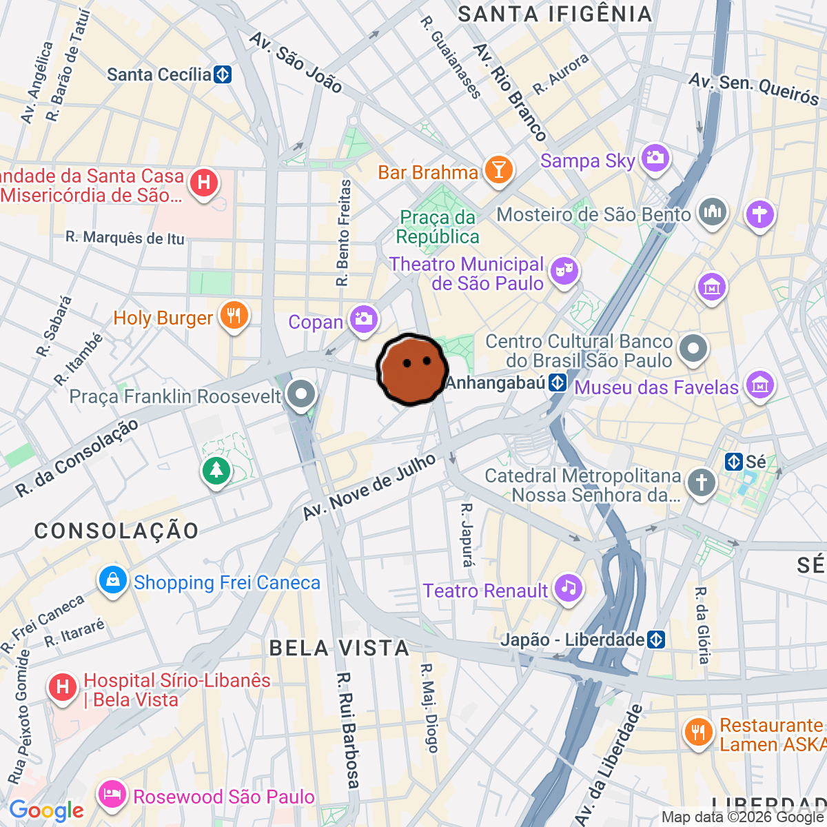 A map showing where Matiz is in São Paulo -